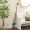 Coastal Brown White and Blue Wood Oar Wall Art, 58" x 7" x 2"